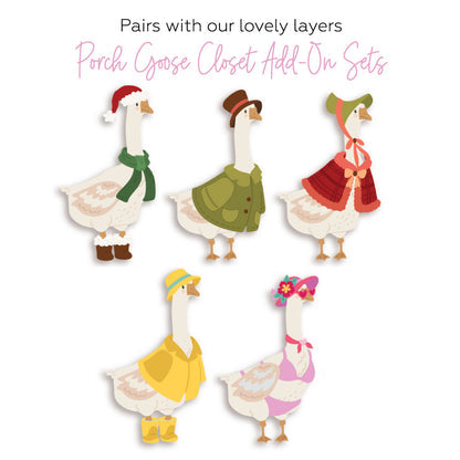 Honey Bee Stamps Porch Goose Closet: Winter - Honey Cuts Stand-Alone Dies