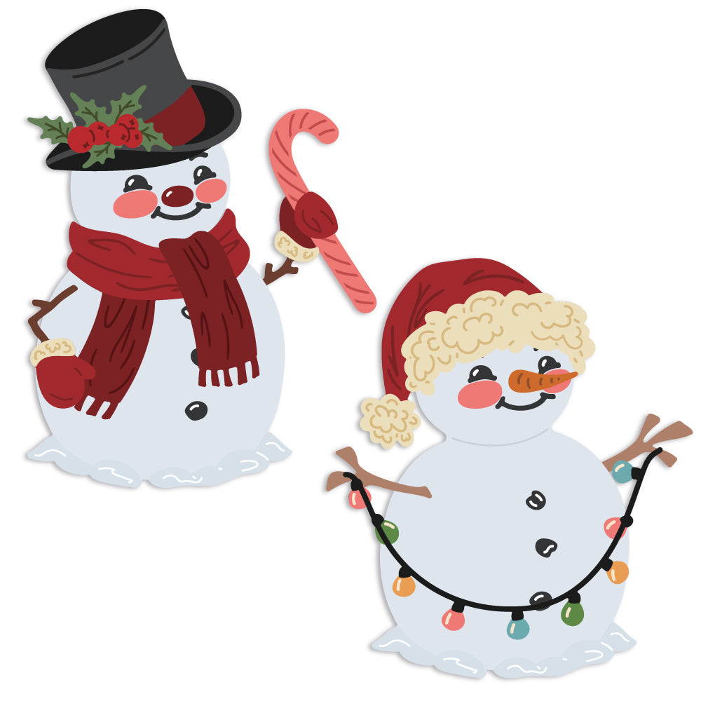 Honey Bee Stamps Lovely Layers: Vintage Snowman - Honey Cuts - Stand-Alone Dies