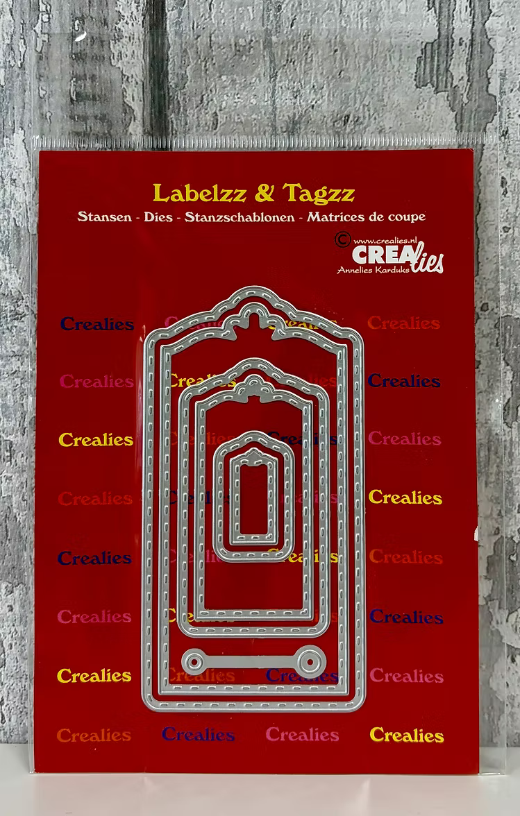 Crealies Labelzz & Tagzz with Stitchline Dies