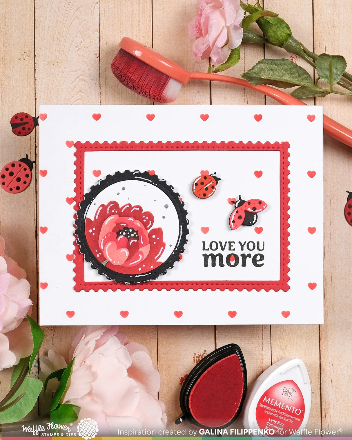 Waffle Flower Craft Ladybug Die