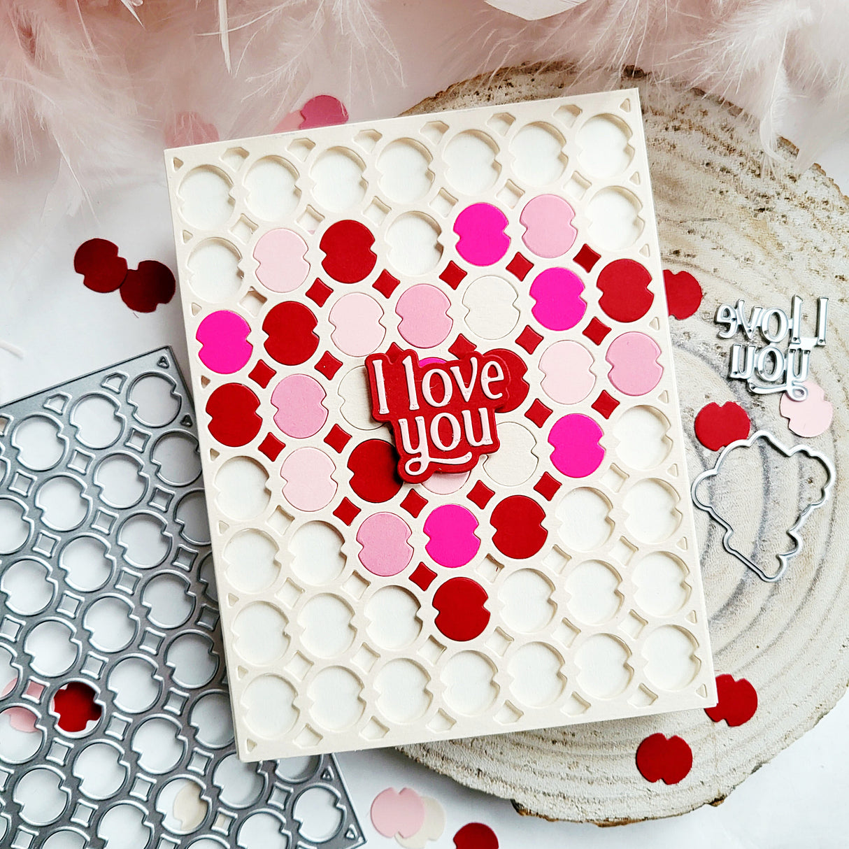 Pinkfresh Studio Lattice Glow coverplate die