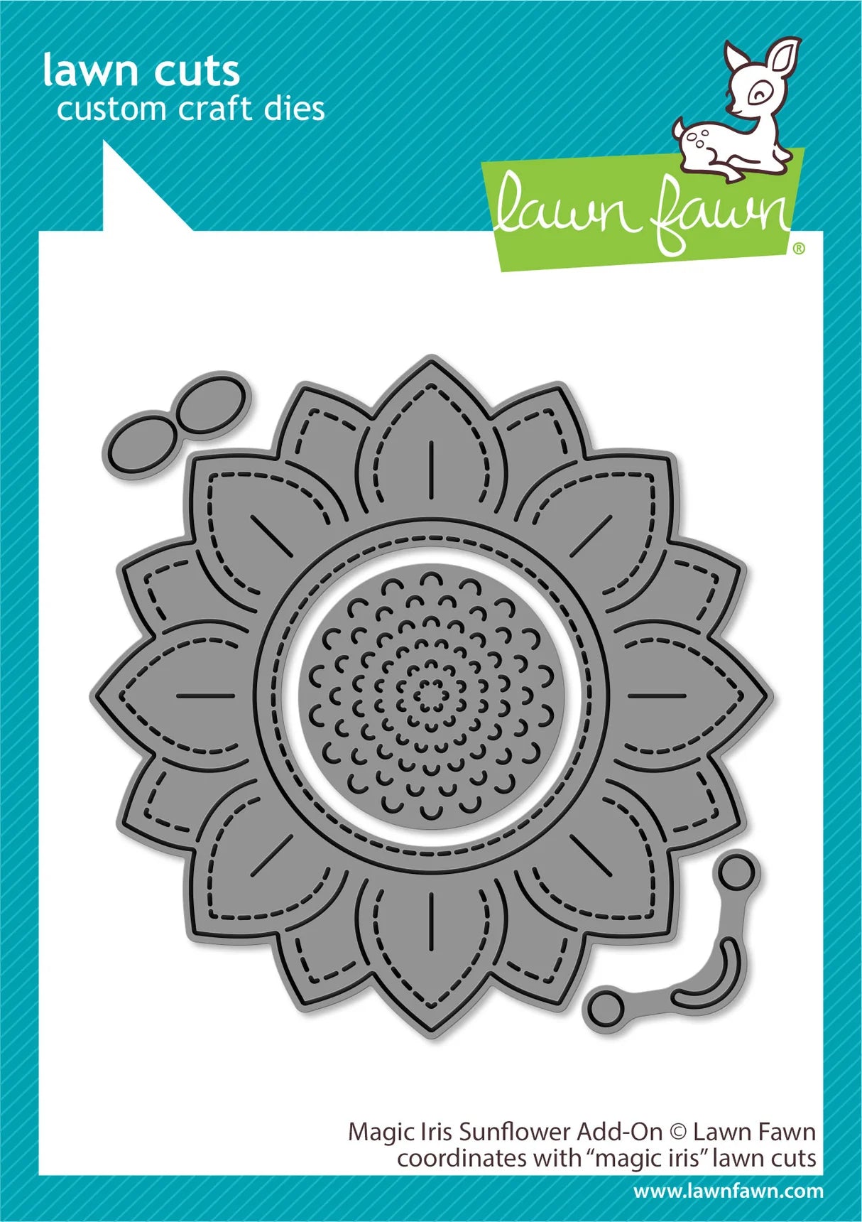 Lawn Fawn LF2958 – Magic Iris Sunflower Add-On Dies
