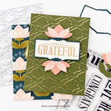 Concord & 9th Layered Lotus Stamp Set  (4 x 4) & Die Bundle