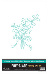 Gina K Designs POLY-GLAZE Foiling Sheets- Layered Mistletoe