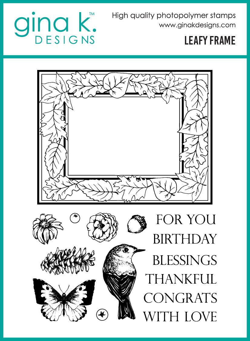 Gina K Designs Bundle - Leafy Frame