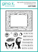 Gina K Designs Bundle - Leafy Frame