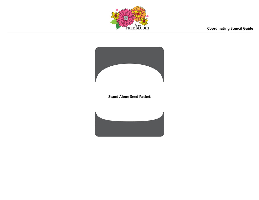 Gina K Designs STENCIL- Life in Full Bloom