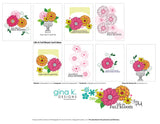 Gina K Designs STENCIL- Life in Full Bloom