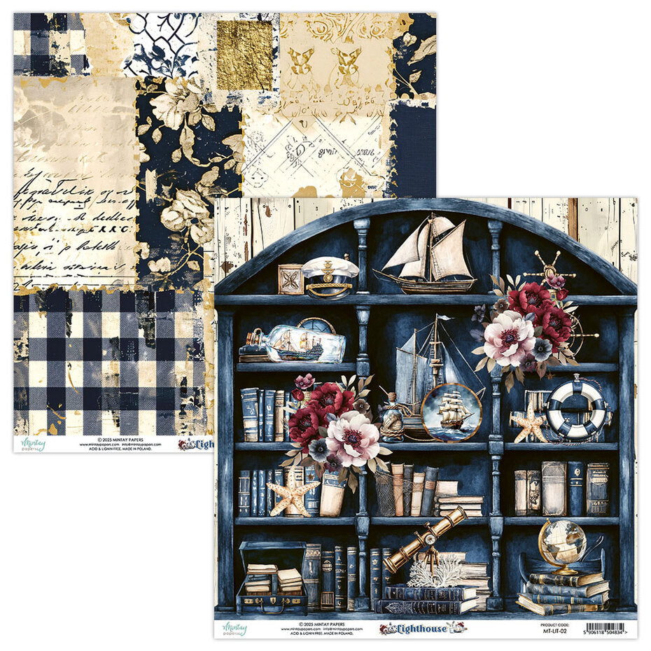 Mintay Lighthouse 8x8 Inch Scrapbooking Paper Pad (MT-LIT-08)