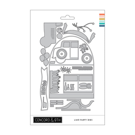 Concord & 9th Limo Party Stamp Stamp & die (4 x 8)