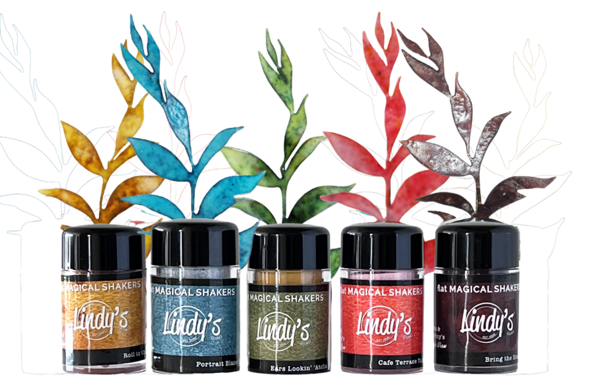 Lindy's Stamp Gang Painter's Palette Vinny's View Flat Magical Shakers (mshaker-SET-PP-01)