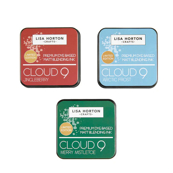 Lisa Horton CraftsLisa Horton Crafts Set of 3 Ltd Edition Matt Blending Ink Pads - Jingleberry, Merry Mistletoe and Arctic Frost no free shipping