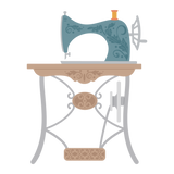 Honey Bee Stamps Lovely Layers: Antique Sewing Table - Honey Cuts - Stand-Alone Dies