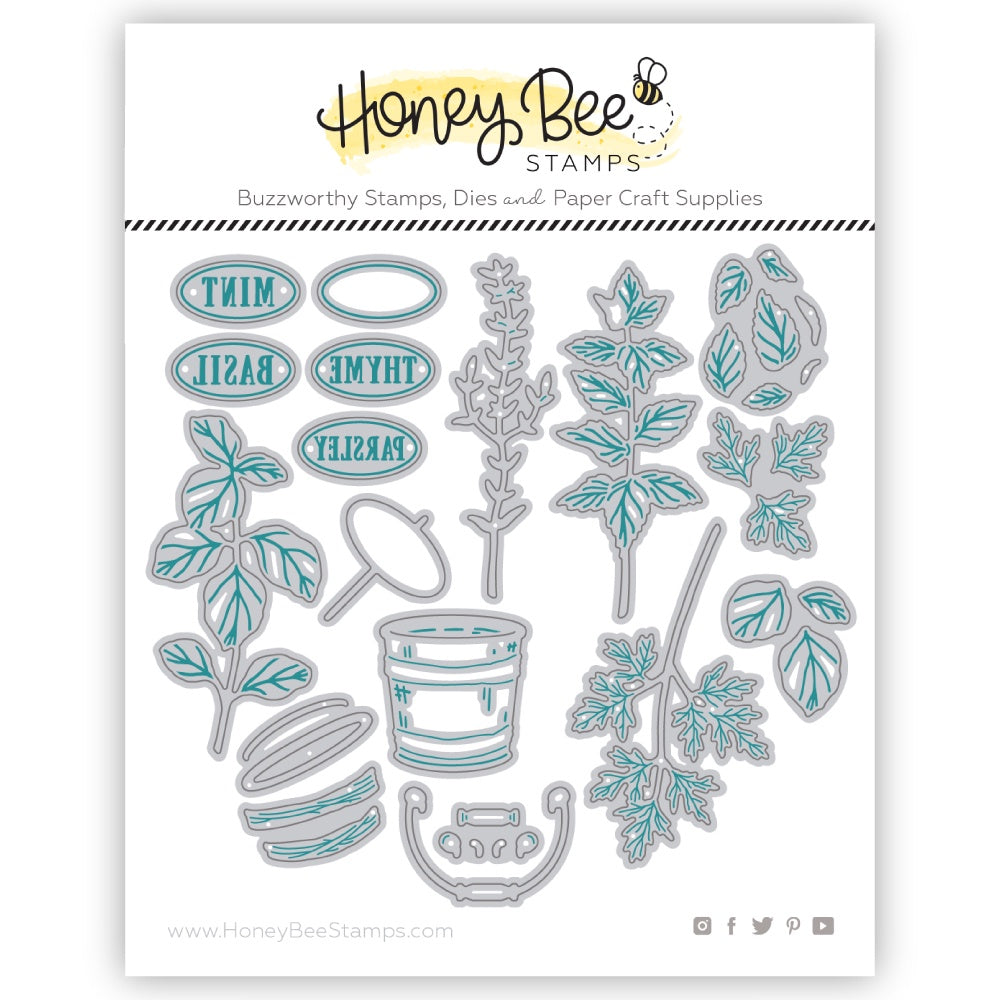 Honey Bee Stamps Lovely Layers: Herb Garden - Honey Cuts