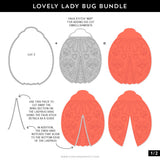 Concord & 9th Lovely Ladybug Stamp Set & Die Bundle