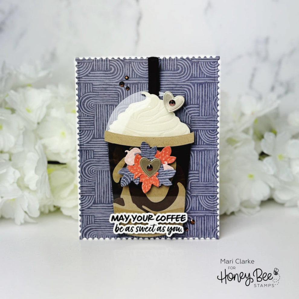 Honey Bee Stamps Lovely Layers: Coffee Cup - Honey Cuts - Stand-Alone Dies