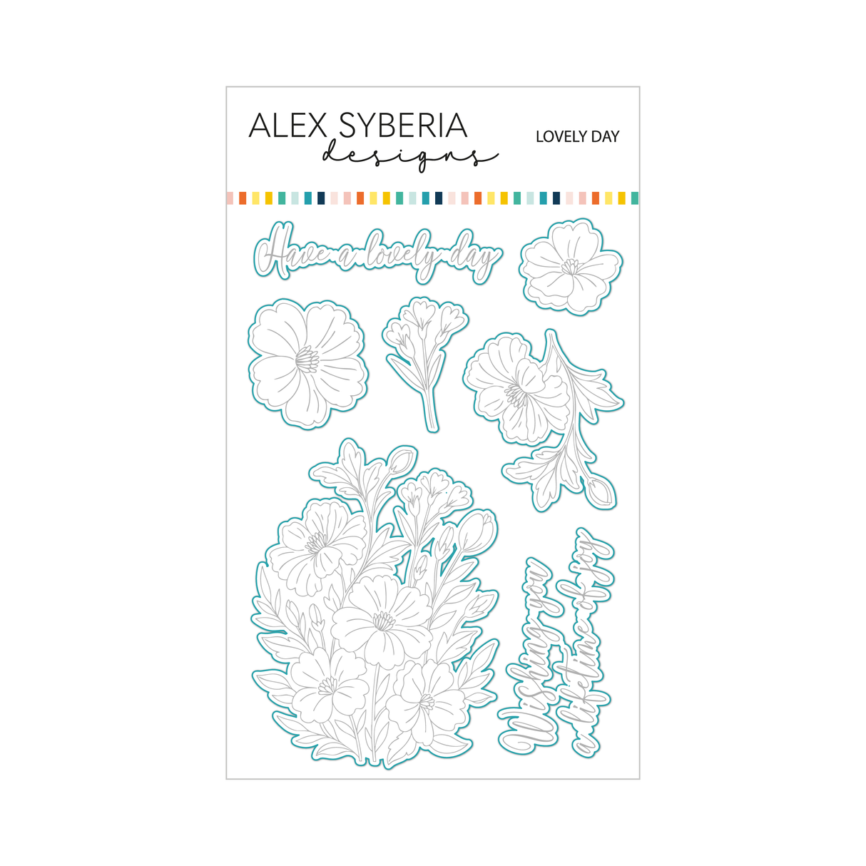 Alex Syberia Designs Lovely Day Stamp Set & Die Set