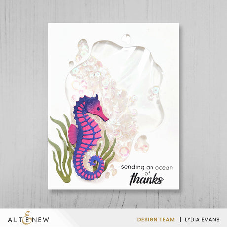 Altenew Mini Delight: Graceful Seahorse Stamp & Die Set