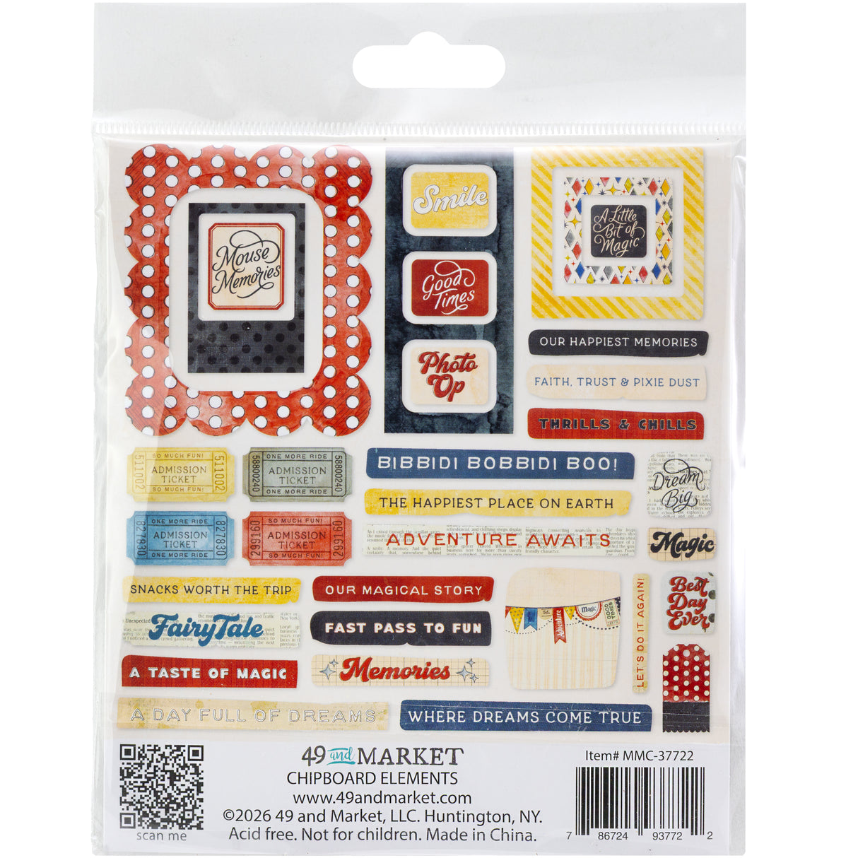 49 and Market Mouse & Co. Chipboard Set - MMC-37722