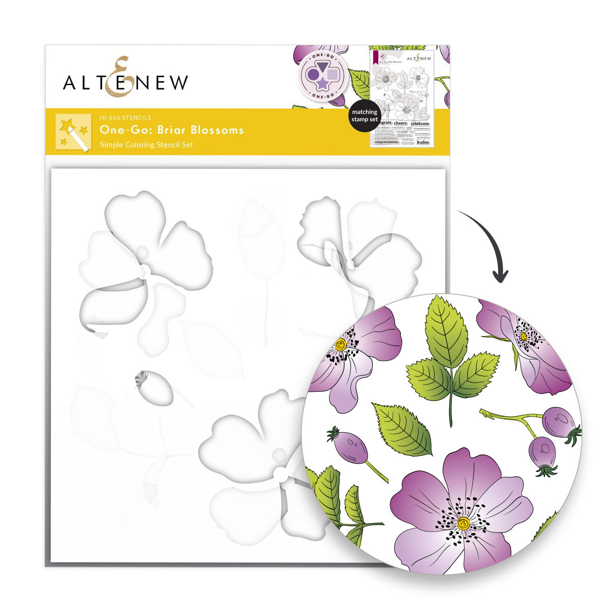 Altenew One-Go: Briar Blossoms - Complete Bundle - ALT10604BN