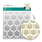 Altenew Deco Leaves Background Stencil