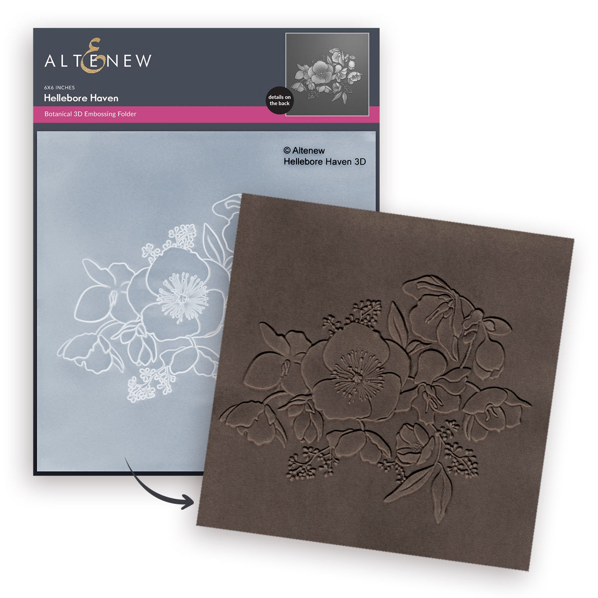 Altenew Hellebore Haven 3D Embossing Folder