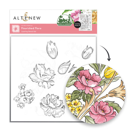 Altenew Build-A-Garden: Flourished Flora & Add-On Die Bundle