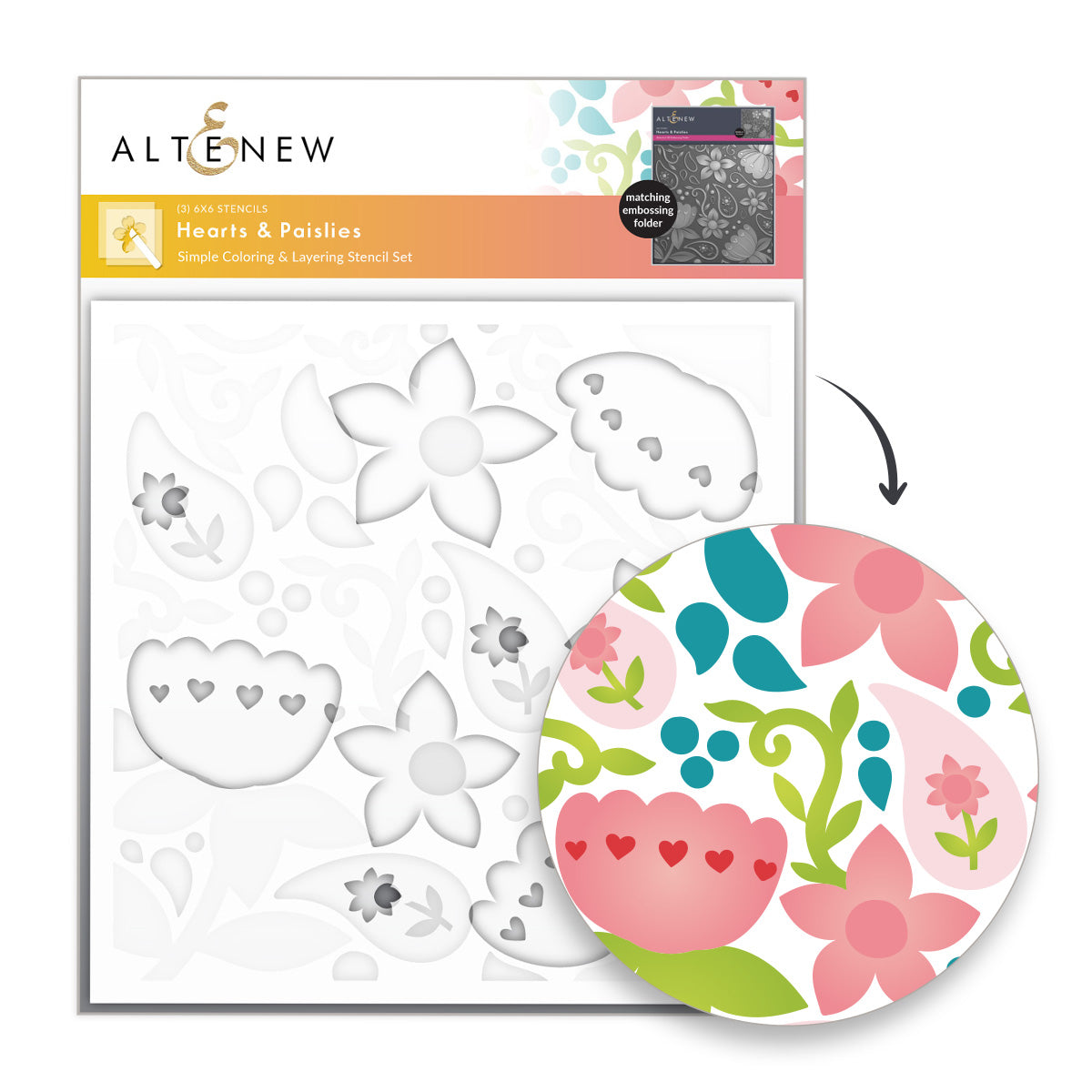 Altenew Hearts & Paislies - Complete Bundle