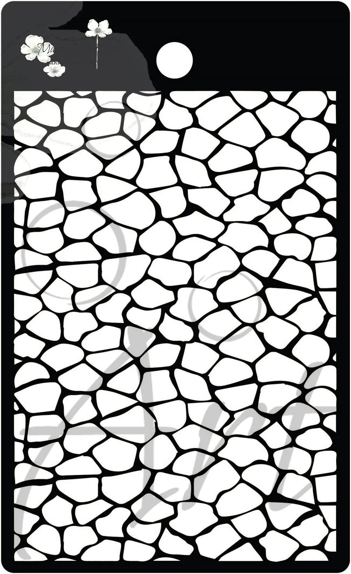 Maremi's Tag Stencil 'BROKEN GLASS'
