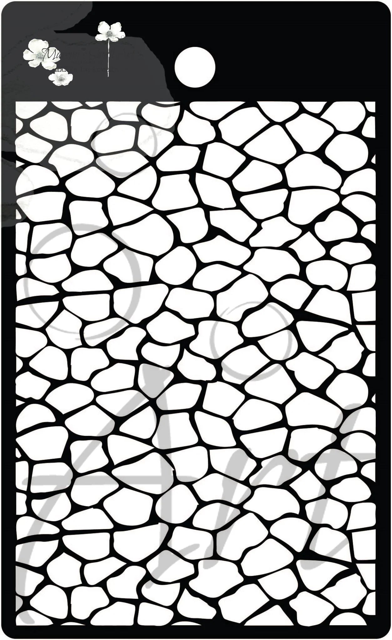 Maremi's Tag Stencil 'BROKEN GLASS'