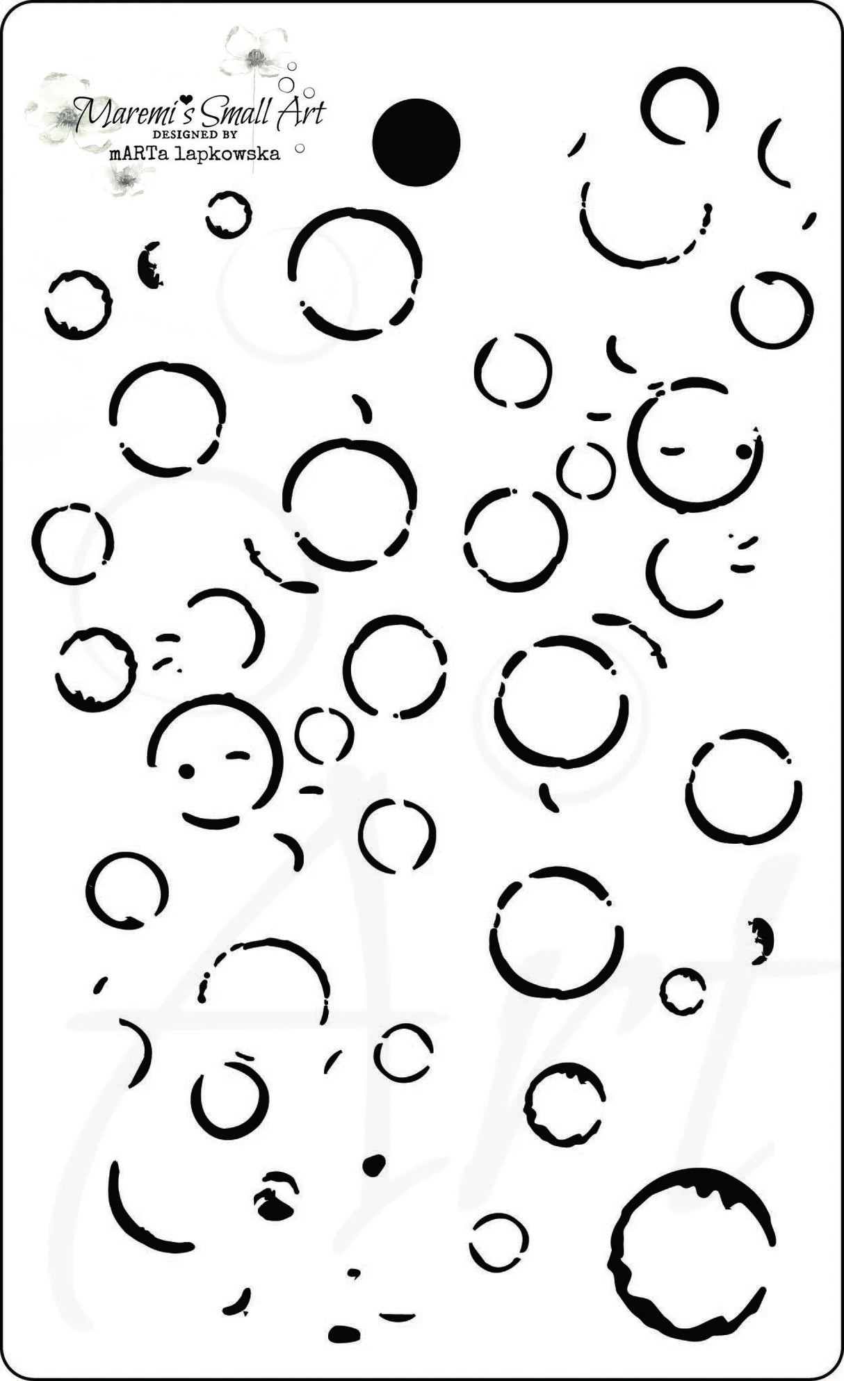 Maremi's Tag Stencil 'BUBBLES'