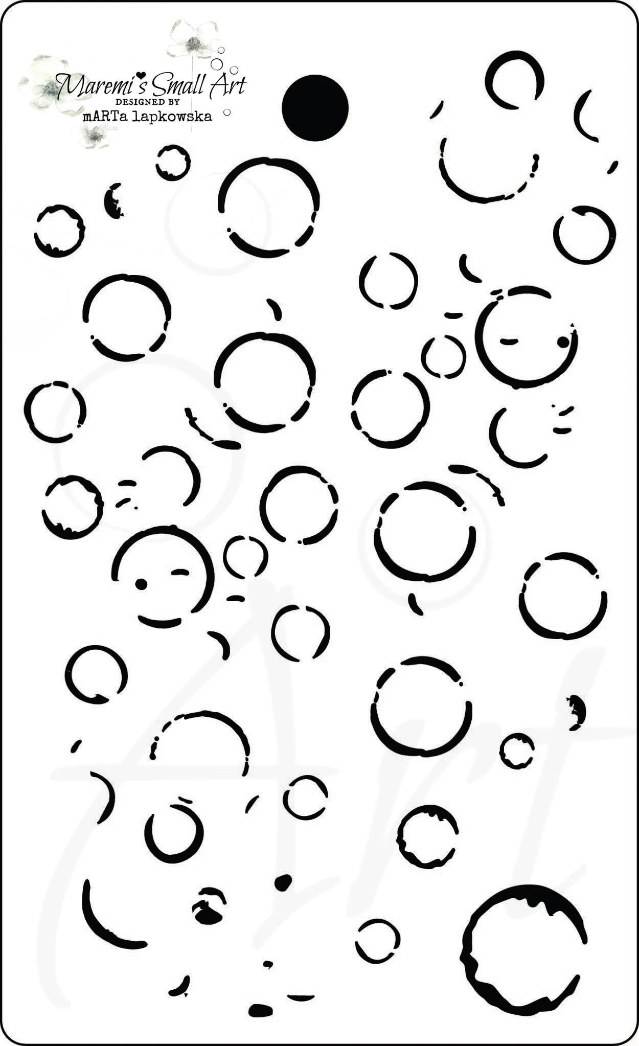 Maremi's Tag Stencil 'BUBBLES'