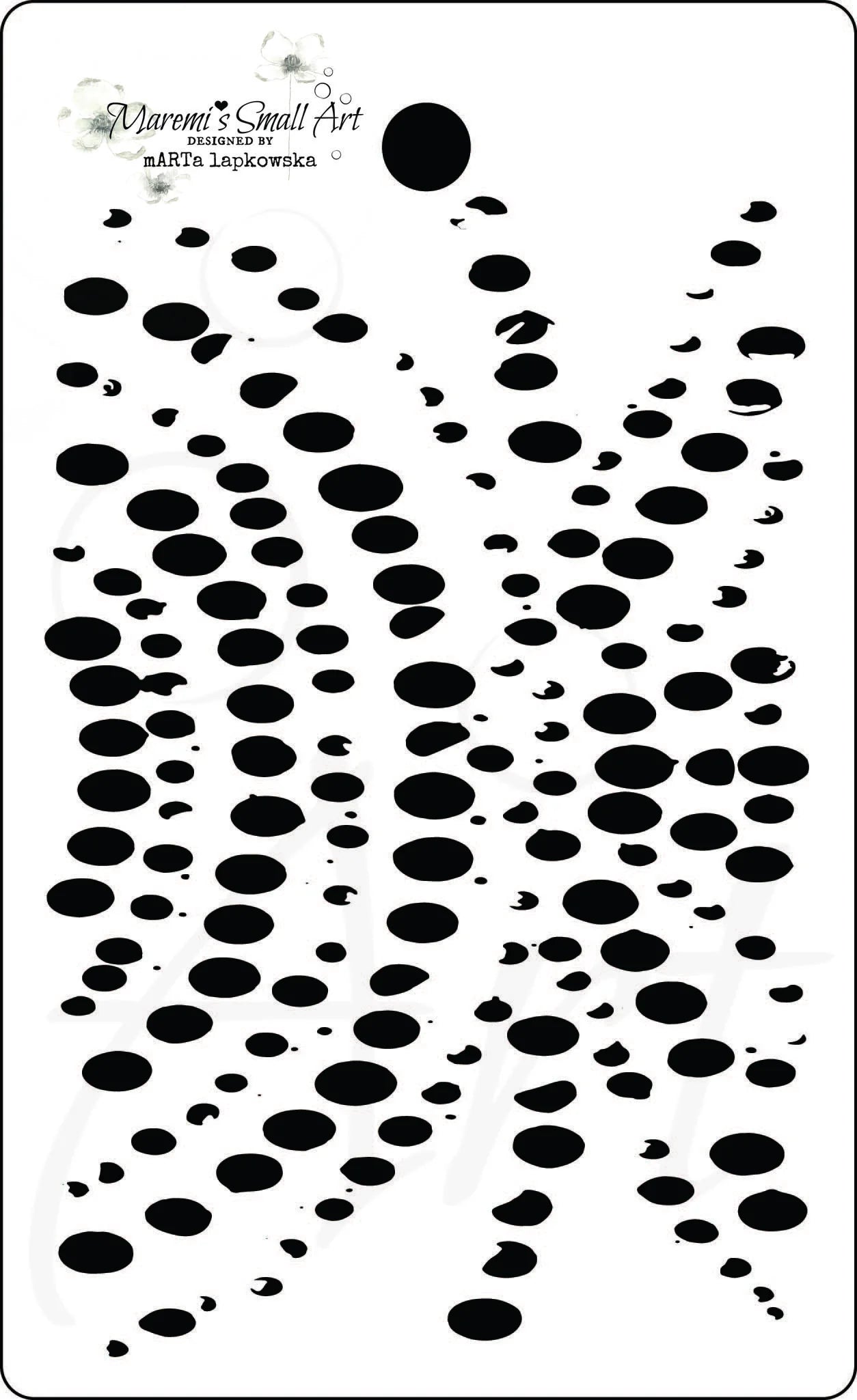 Maremi's Tag Stencil 'OVAL DOTS'