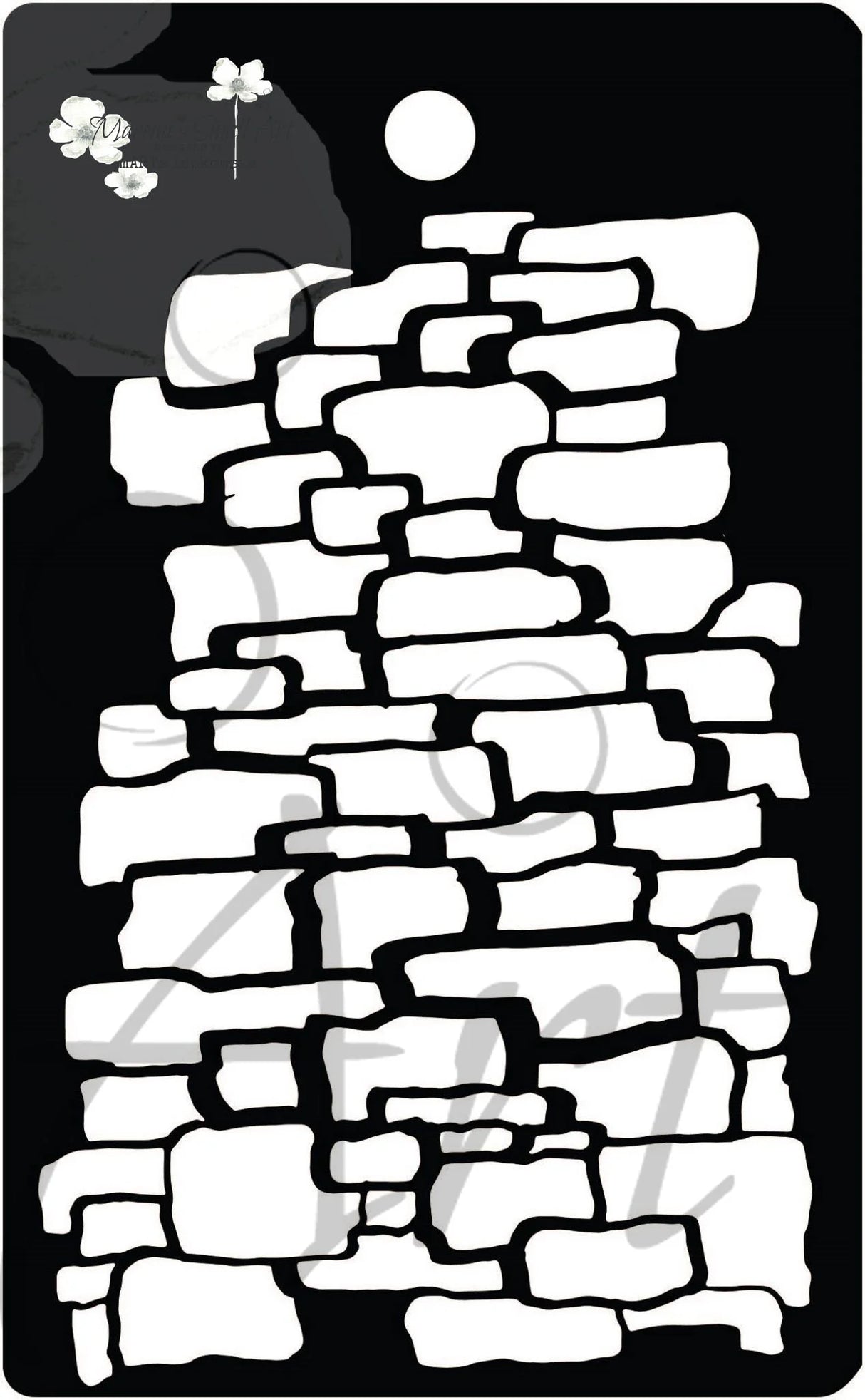 Maremi's Tag Stencil 'STONE WALL'