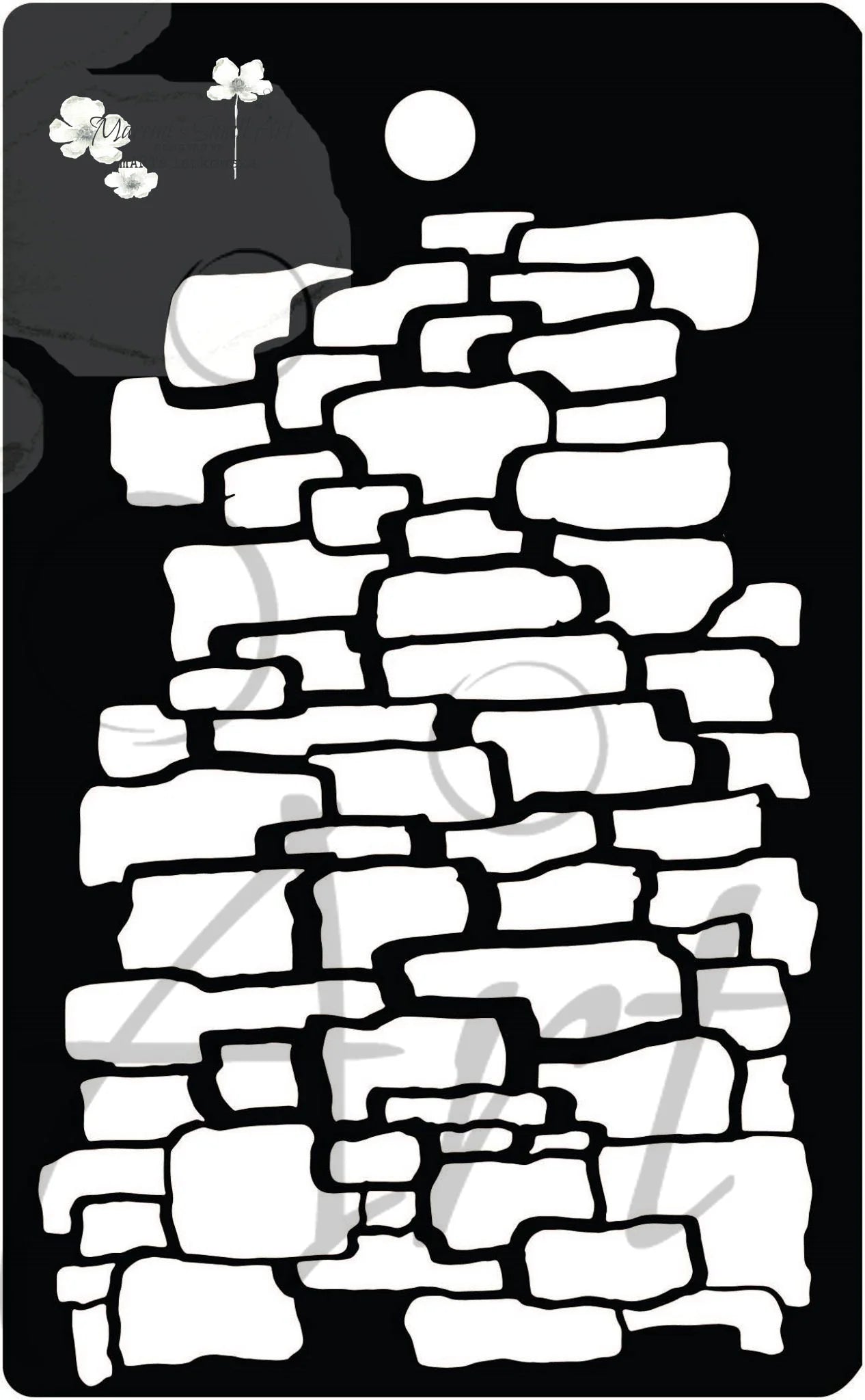 Maremi's Tag Stencil 'STONE WALL'