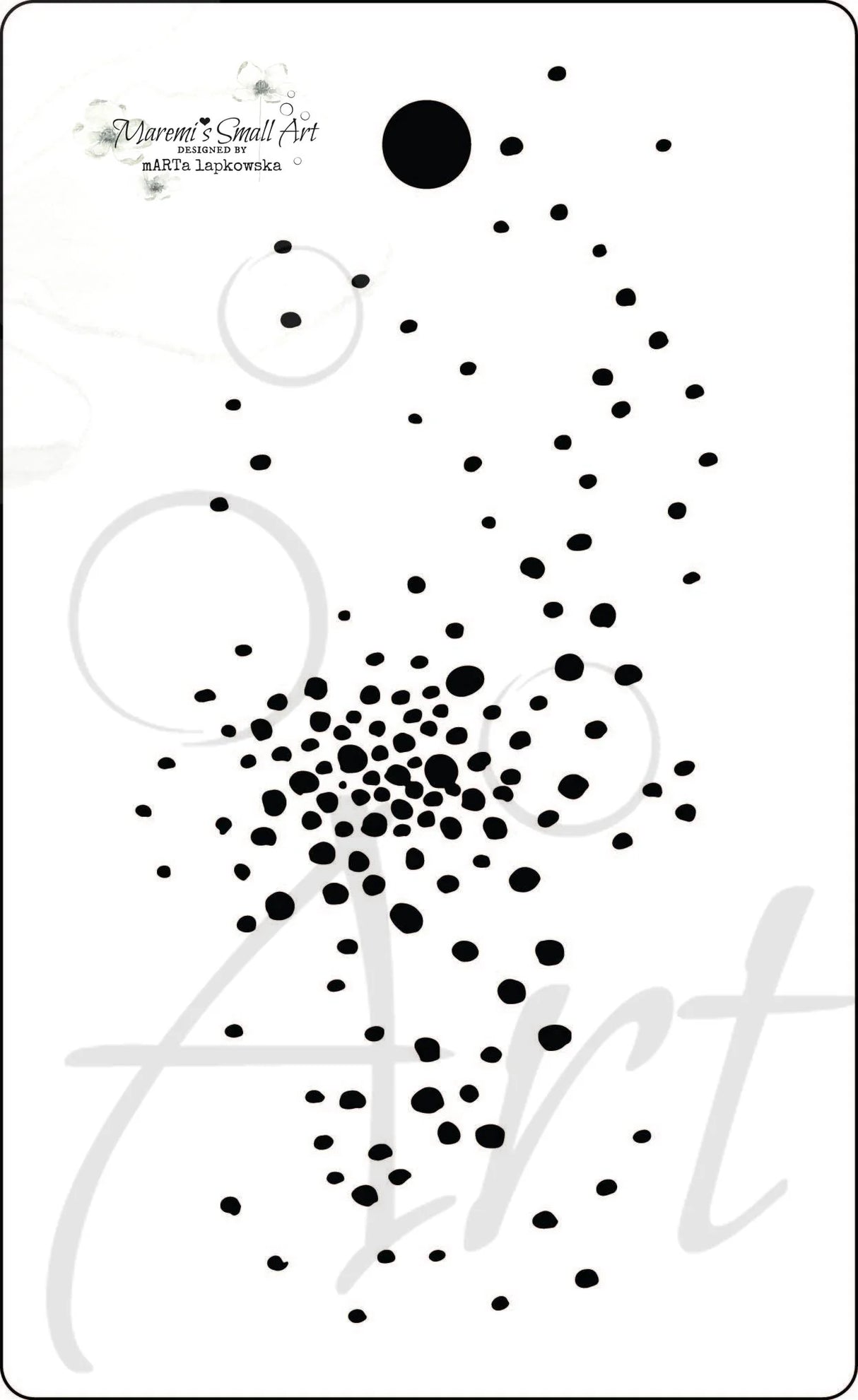Maremi's Tag Stencil 'TINY DOTS'