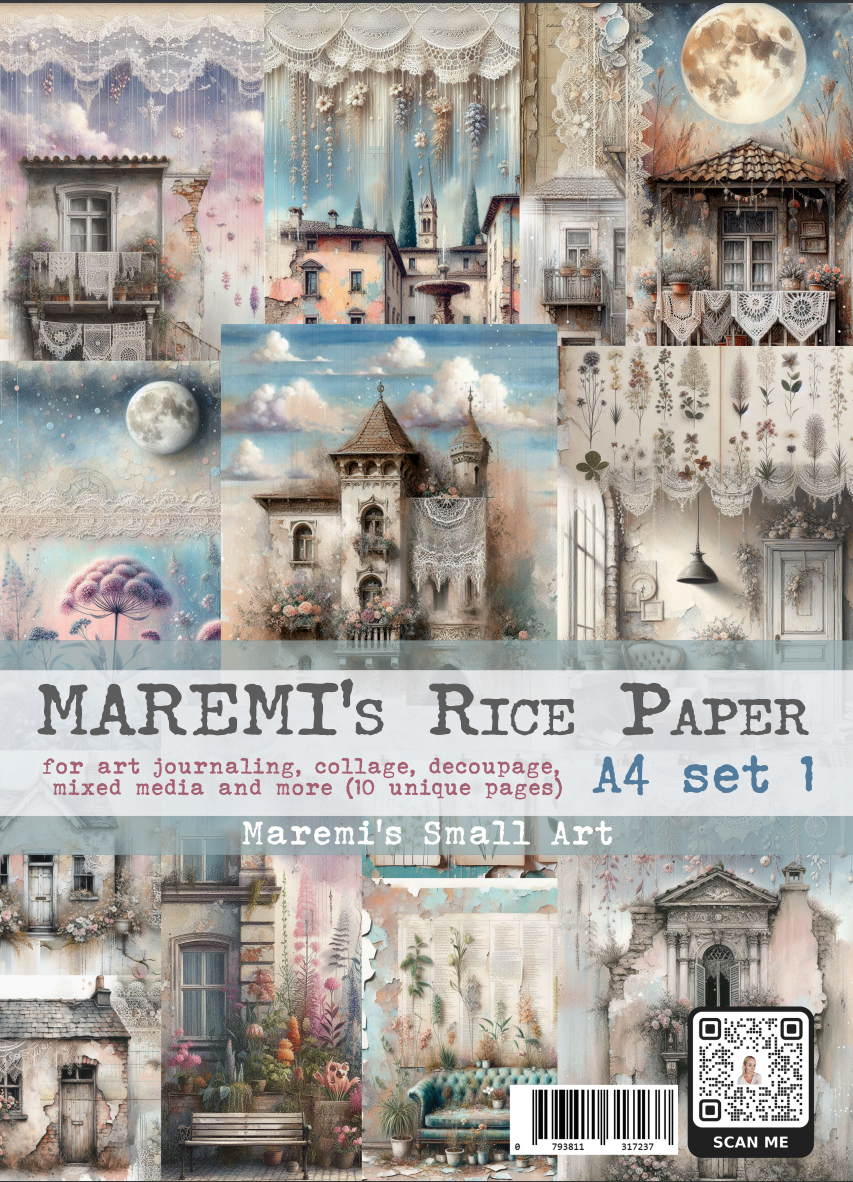 Maremi's Small Art Rice Paper set 1 A4