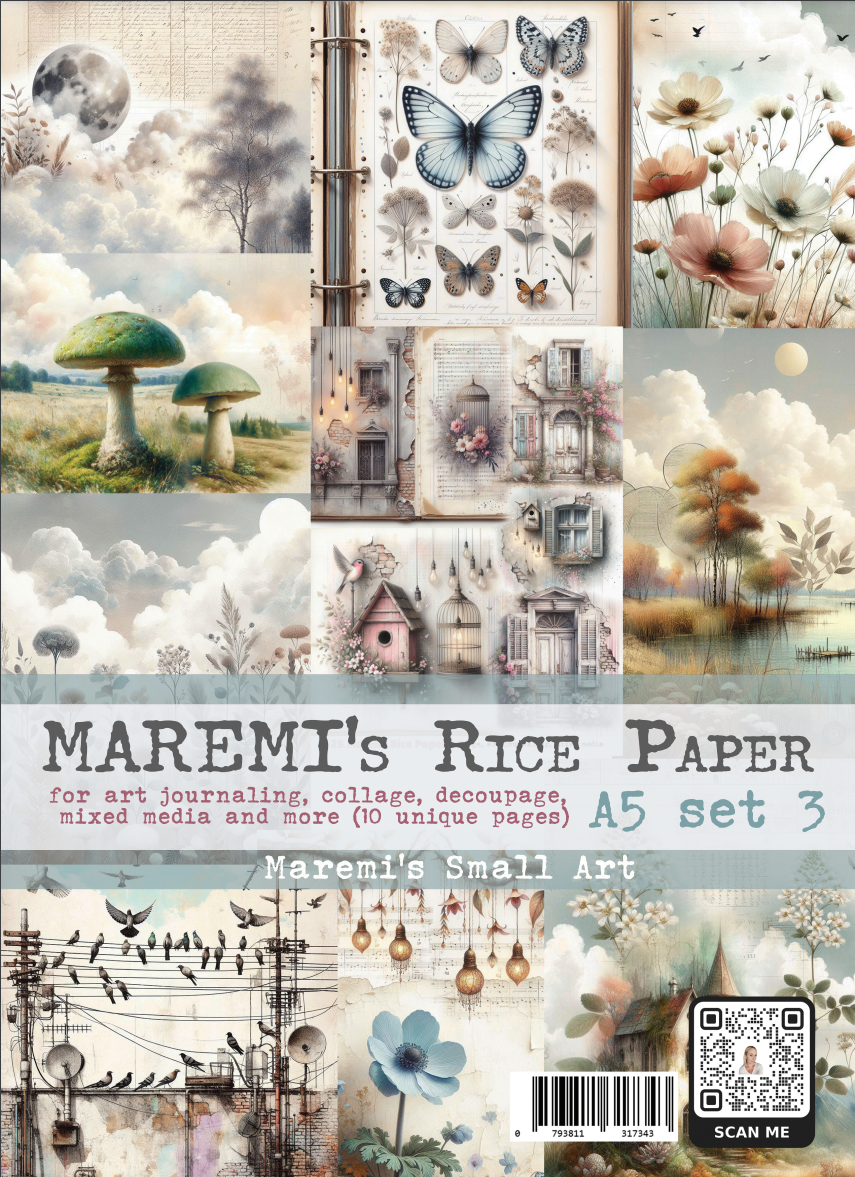Maremi's Small Art Rice Paper set 3 A5