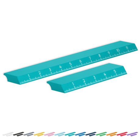 Glassboard Studio MegaMag Ruler Bundle - 6 and 12 inch