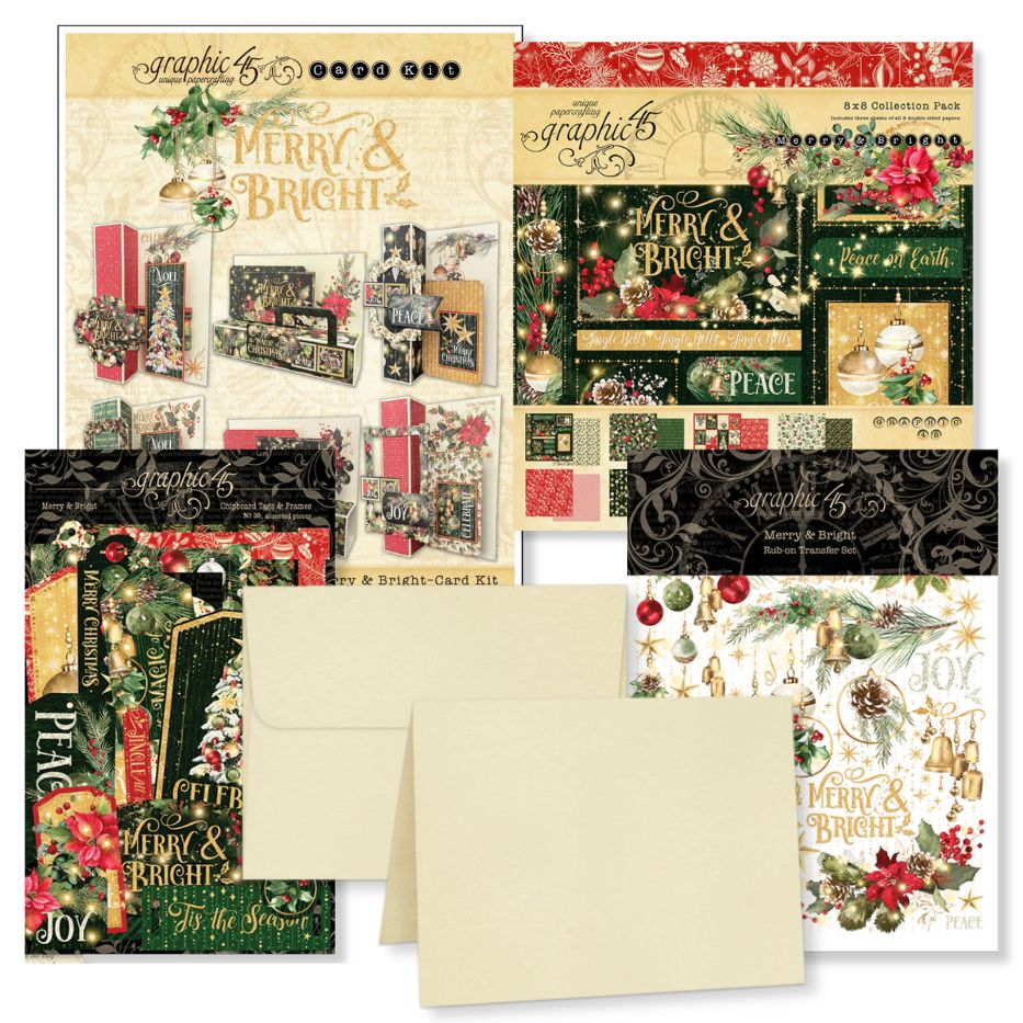 Graphic 45 Merry & Bright Card Kit