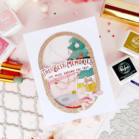 Pinkfresh Studio Interlaced Quatrefoil press plate & Die Bundle