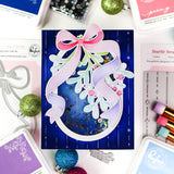 Pinkfresh Studio Merry Mistletoe die stencil bundle