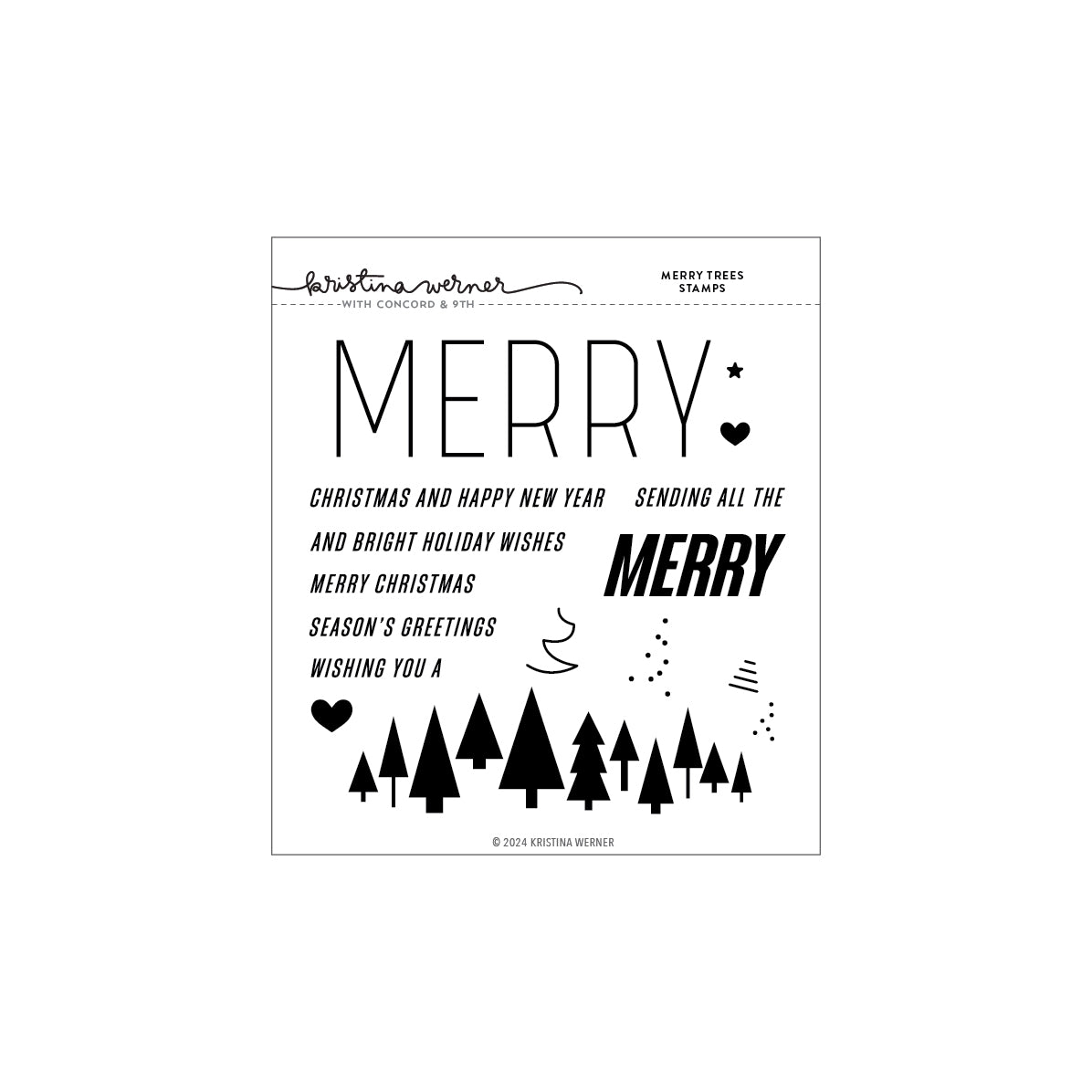 Concord & 9th Merry Trees Stamp Set (6 x 6)