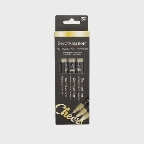 Spectrum Noir Metallic Paint Marker Champagne (3pcs) (MTPM-CHA3)