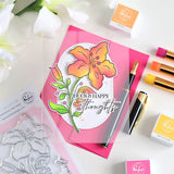 Pinkfresh Studio Bloom & Buds Stamp / Die / Stencil Bundle