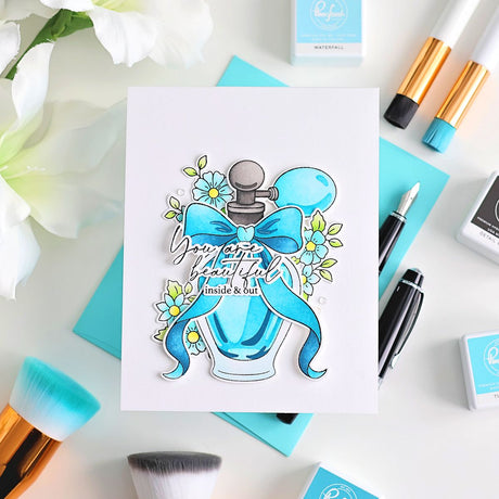 Pinkfresh Studio Elegant Essence Stamp, Die & Stencil Bundle