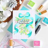 Pinkfresh Studio Merry Mistletoe die stencil bundle