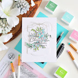 Pinkfresh Studio Festive Flourish press plate