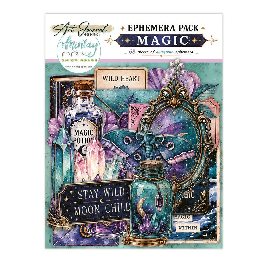Mintay Art Journal Ephemera Pack Magic (68pcs) - MT-ART-C07