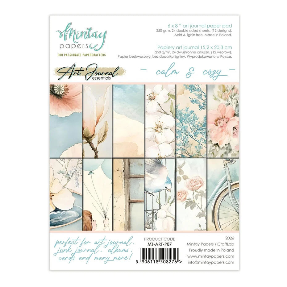 Mintay Art Journal Paper Pad 6x8 Inch Calm & Cozy